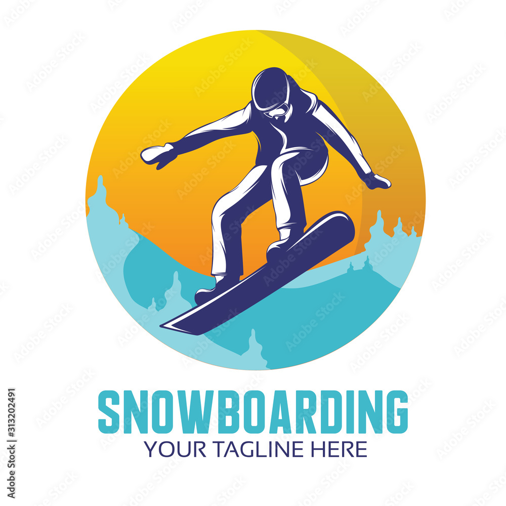 Winter Sport Design - Inspiration Of The Snowboarding Logo Winter Sport Design - Inspiration Of The Snowboarding Logo