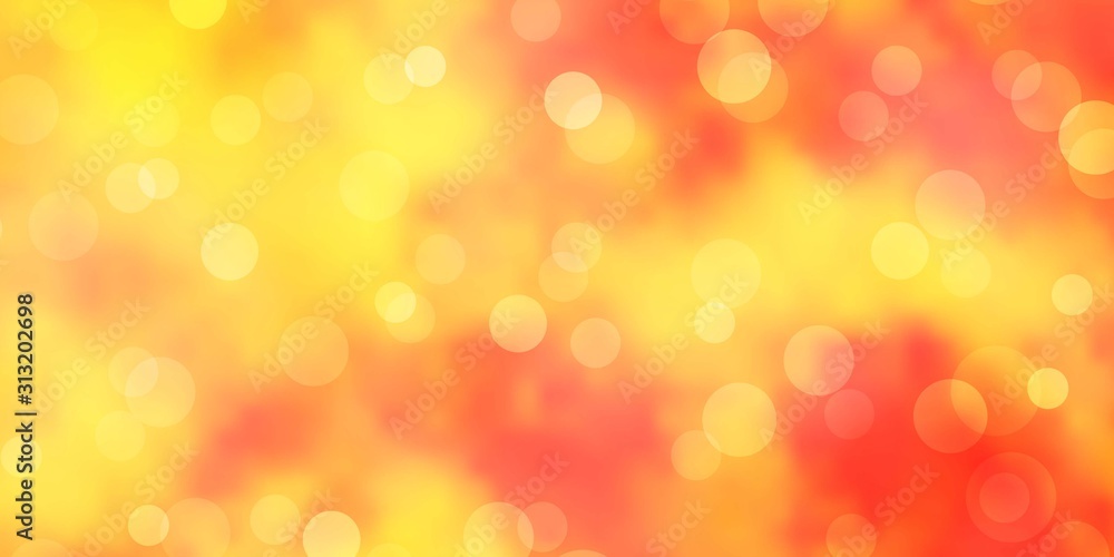 Light Orange vector template with circles. Modern abstract illustration with colorful circle shapes. New template for a brand book. Light Orange vector template with circles. Modern abstract illustration with colorful circle shapes. New template for a brand book.