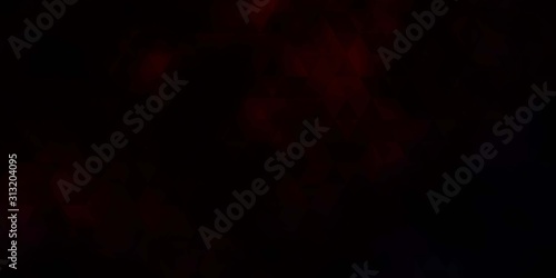 Dark Red vector pattern with polygonal style.