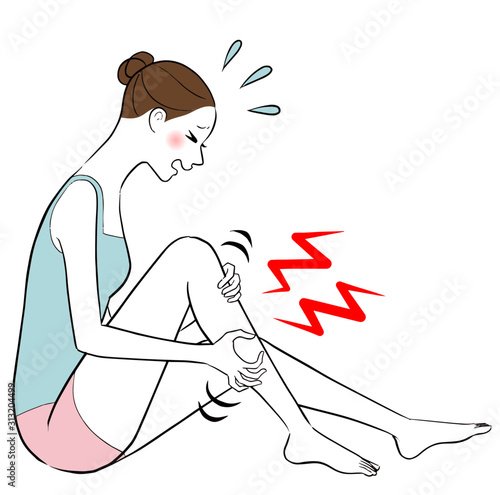 痒い　女性　脚　美容
