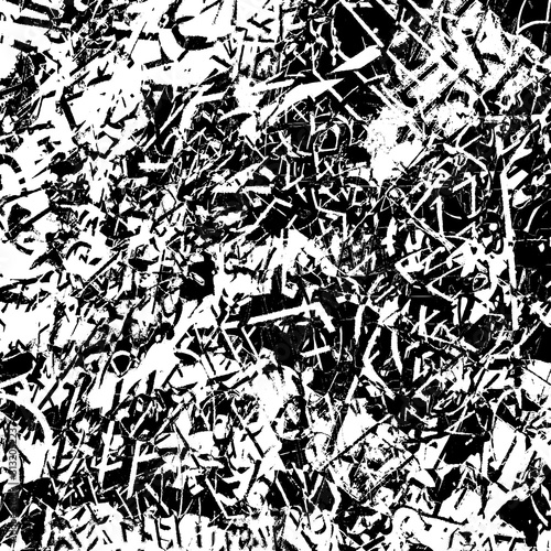 Grunge background black and white. Abstract vector texture of scratches  dirt