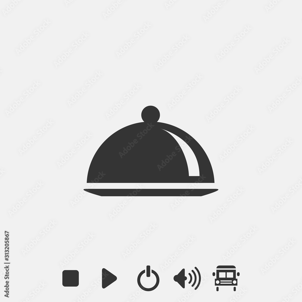 dish icon vector illustration symbol dish icon vector illustration symbol