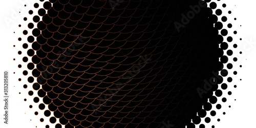 Light Orange vector texture with disks. Illustration with set of shining colorful abstract spheres. Pattern for business ads.