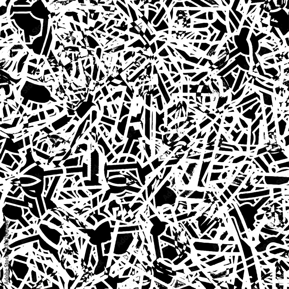 Grunge background black and white. Abstract vector texture of scratches, dirt Grunge background black and white. Abstract vector texture of scratches, dirt