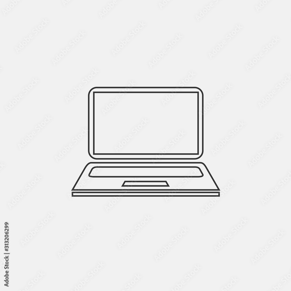 laptop icon vector illustration symbol laptop icon vector illustration symbol