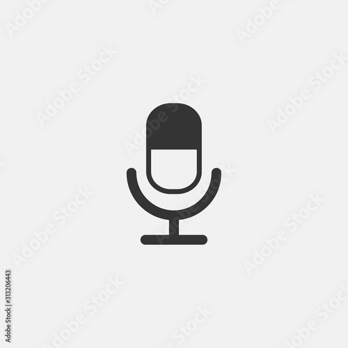 microphone icon vector illustration symbol