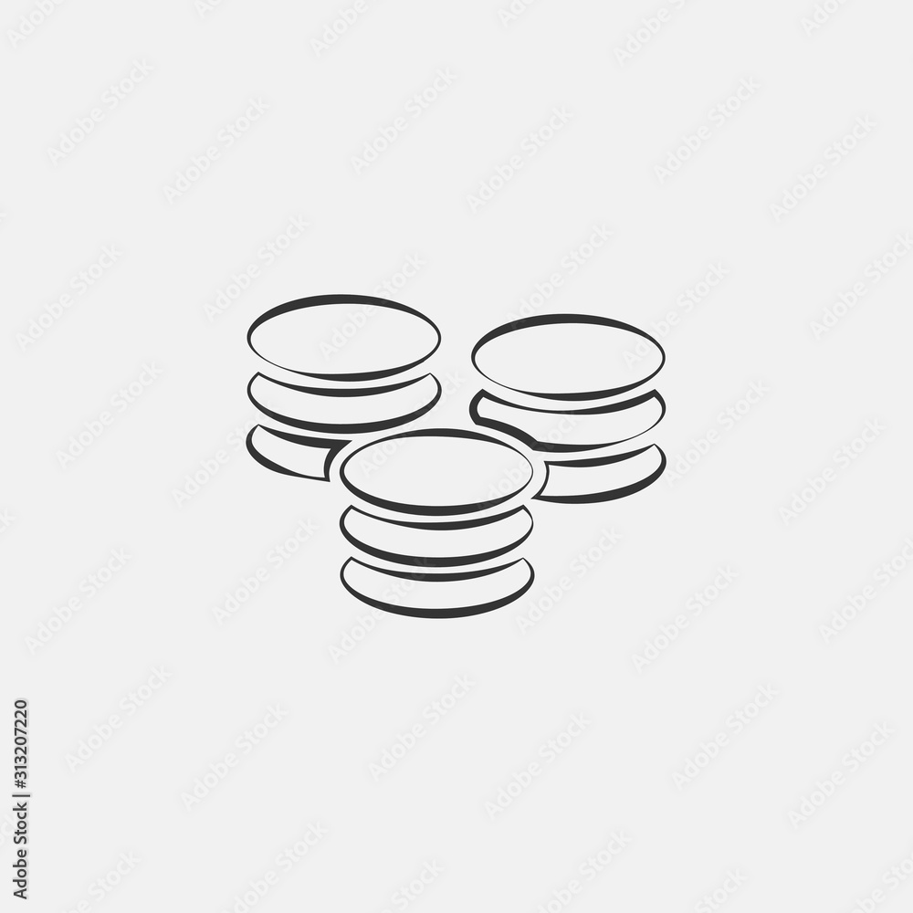 pile of stones icon vector illustration symbol pile of stones icon vector illustration symbol