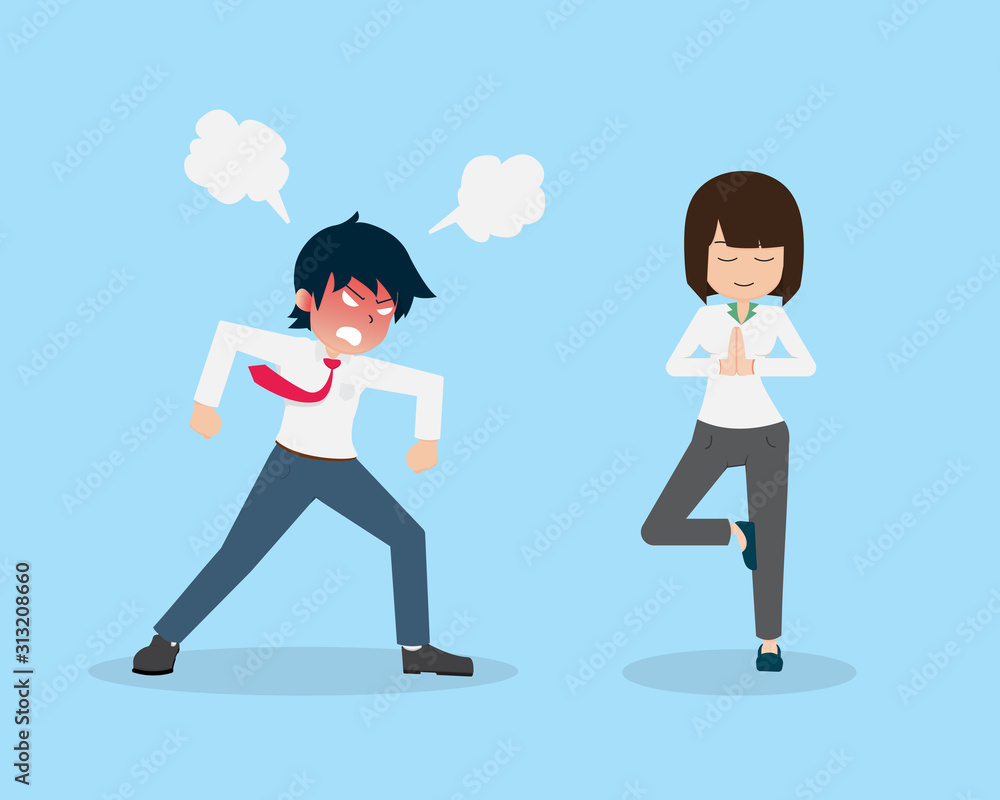 Salary Man 01 Angry with Colleagues But Colleagues have to Concentrate, be Patient and not Angry Salary Man 01 Angry with Colleagues But Colleagues have to Concentrate, be Patient and not Angry