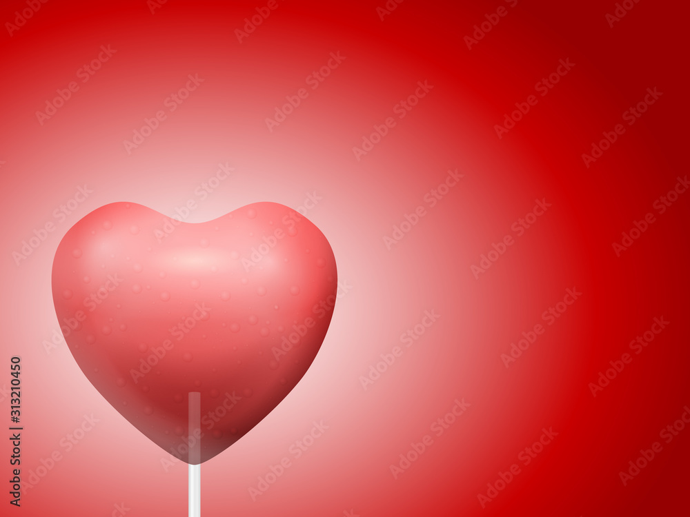 Lollipop heart background Lollipop heart background