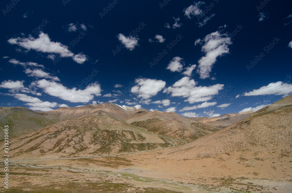Barren landscape enroute Tsokar Lake from Leh, ladakh, India, Asia Barren landscape enroute Tsokar Lake from Leh, ladakh, India, Asia