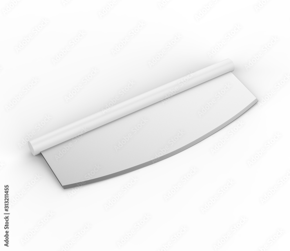 Blank Big Pizza Cutter For Promotional Branding. 3d render illustration. Blank Big Pizza Cutter For Promotional Branding. 3d render illustration.