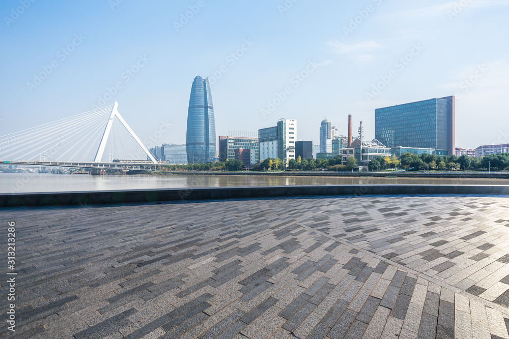 Naklejka premium city skyline