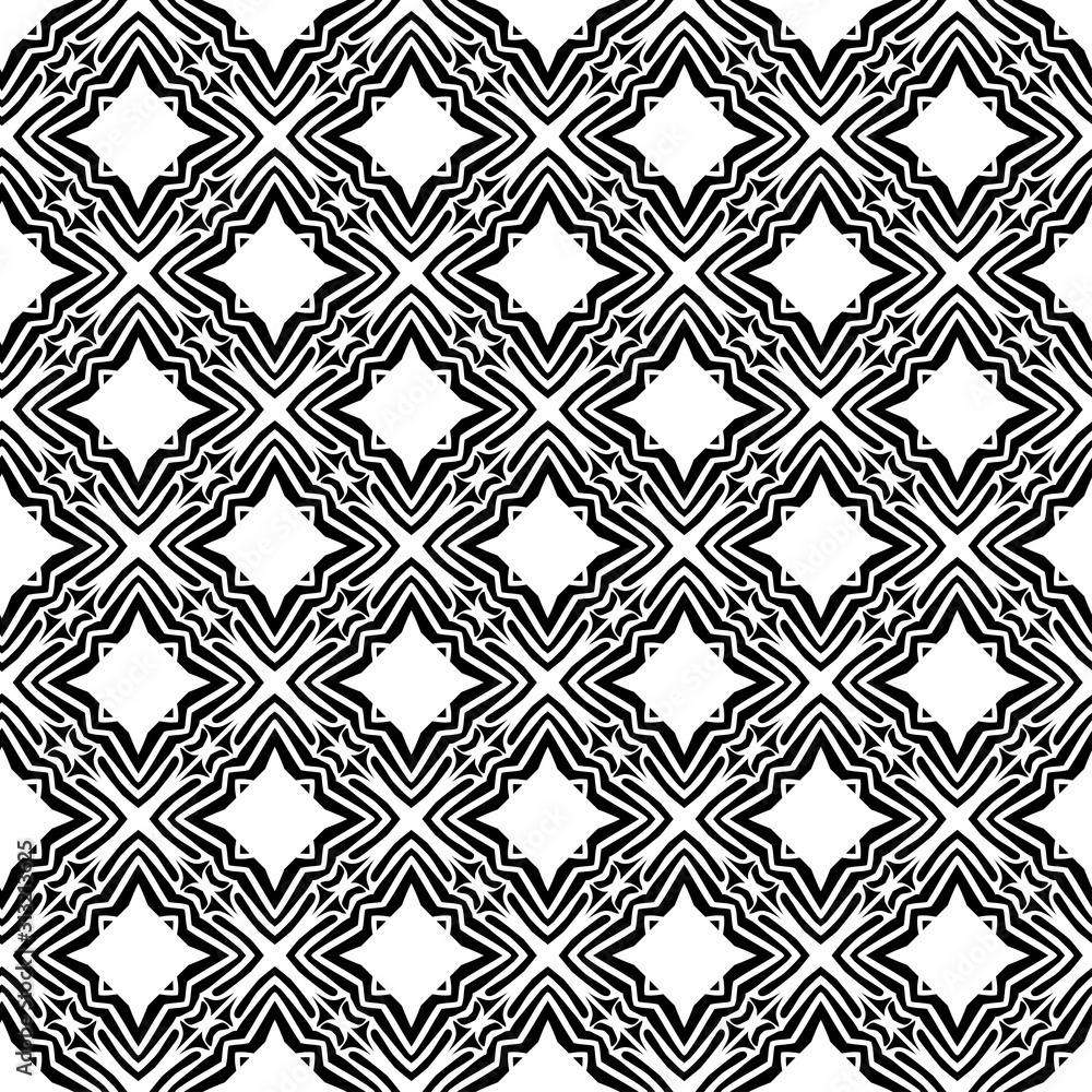 Black and white design with Zebra stripes. Ethnic boho seamless pattern. Lace. Embroidery on fabric. Patchwork texture. Weaving. Traditional ornament. Tribal pattern. Folk motif. Vector illustration f