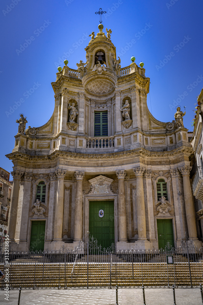 The Basilica della Collegiata in Catania