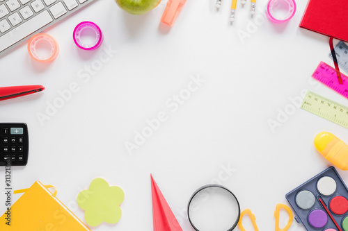 something on white background