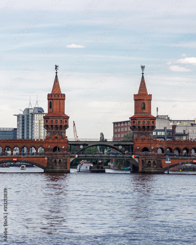 Oberbaumbrücke (Oberbaum Bridge) across the Spree River in Berlin, Germany Oberbaumbrücke (Oberbaum Bridge) across the Spree River in Berlin, Germany