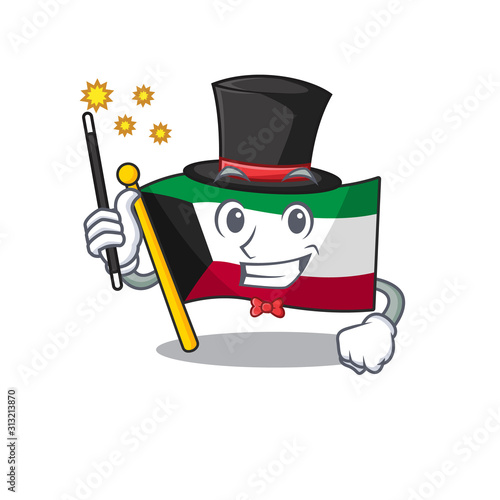 A picture of flag kuwait performance as a Magician