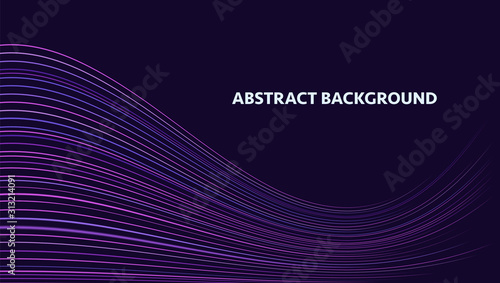 Abstract background with luminous stripes. Vector illustration
