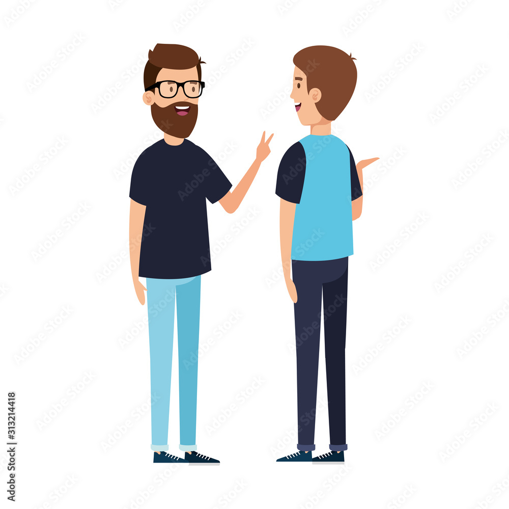 young men avatar character icon young men avatar character icon