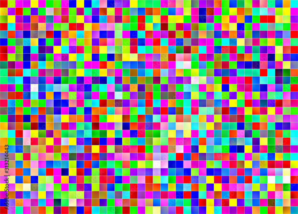 colorful mosaic backgrounds from square shapes