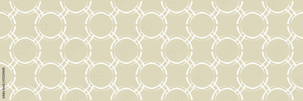 Geometric seamless round pattern. White design on long olive green background Geometric seamless round pattern. White design on long olive green background