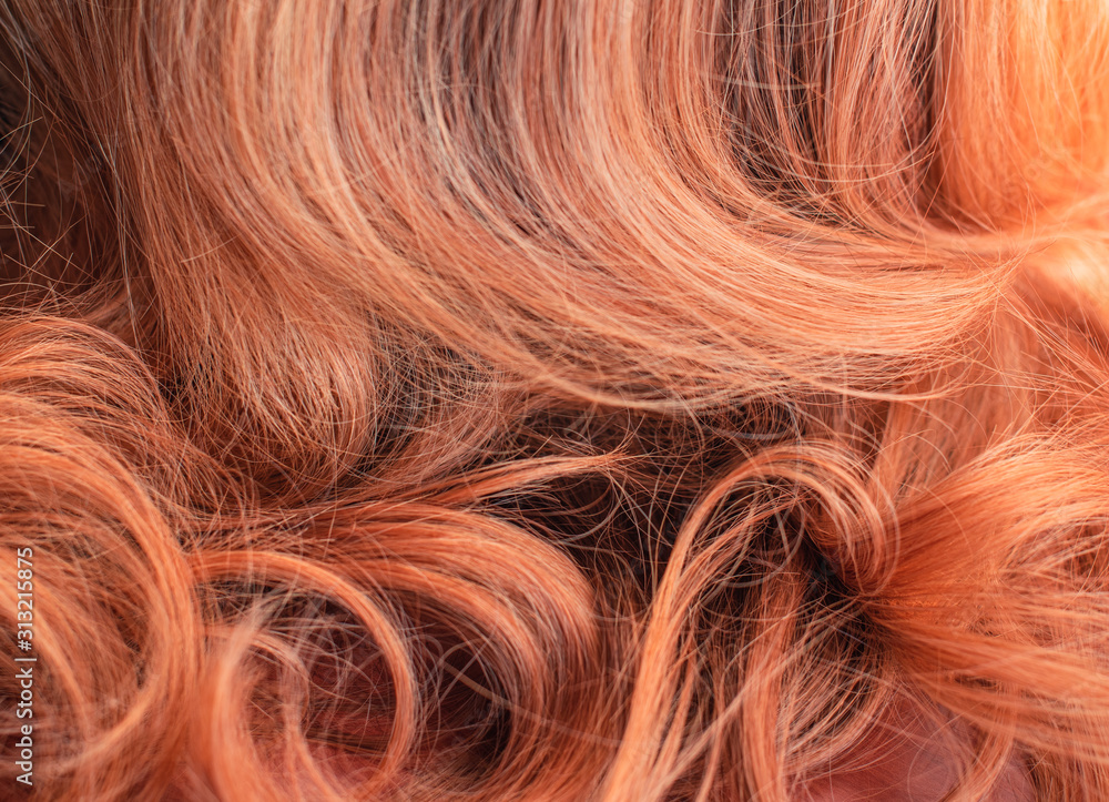 Naklejka premium Wigs, hair. Womens beauty concept 