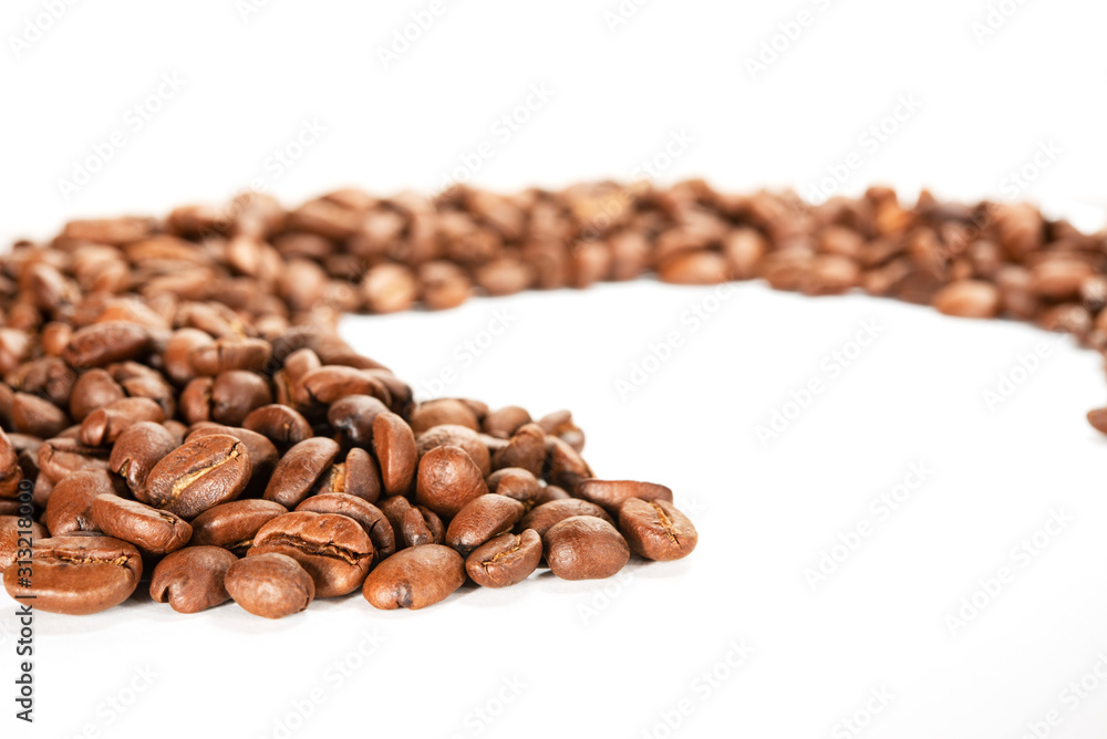 heap of roasted coffee beans heap of roasted coffee beans