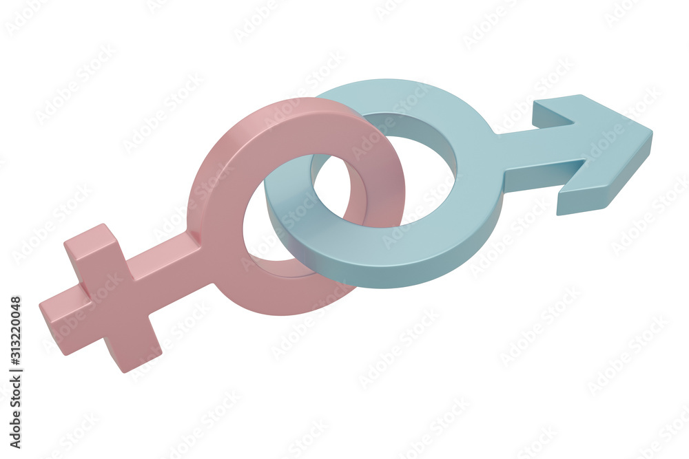 3D Gender symbol Isolated in white background. 3d illustration 3D Gender symbol Isolated in white background. 3d illustration