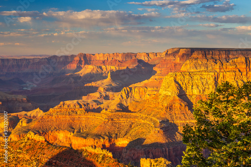 The Grand Canyon at sunset, Arizona, USA.