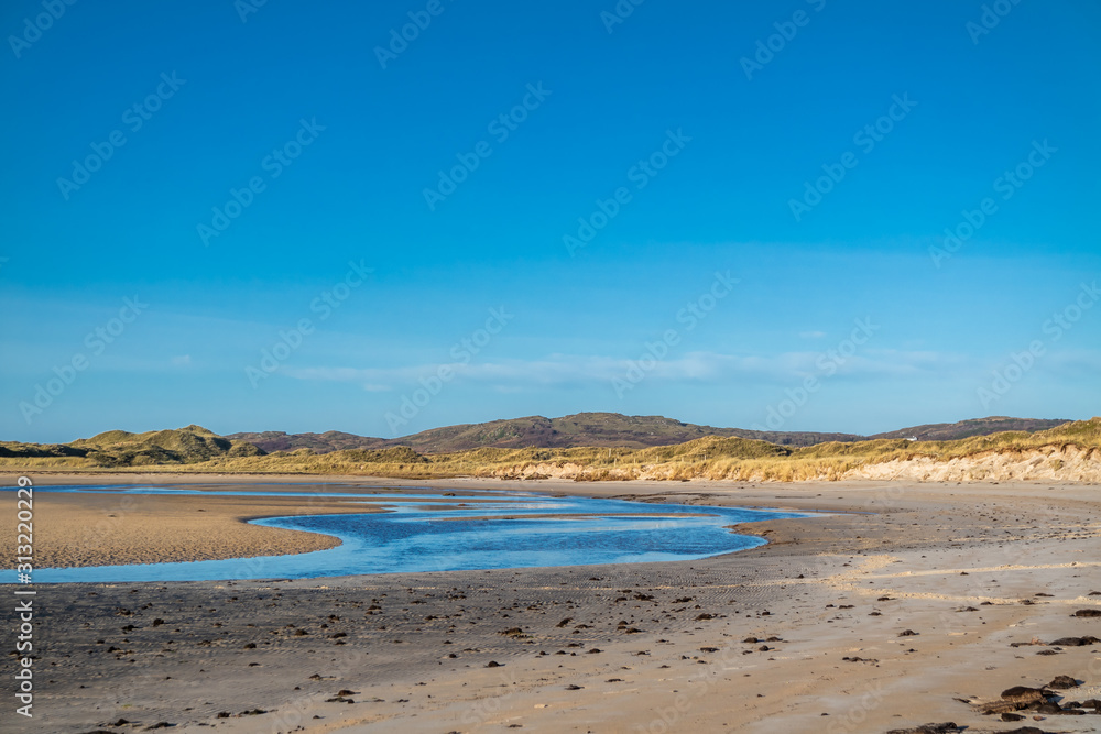 Carn beach at the Sheskinmore Nature Reserve between Ardara and Portnoo in Donegal - Ireland