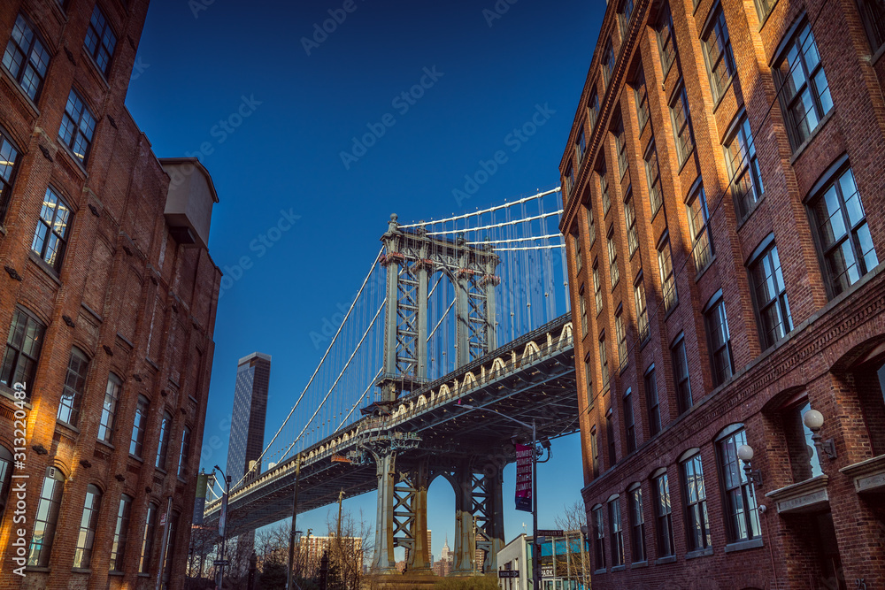 Fototapeta premium Most Manhattan w Nowym Jorku