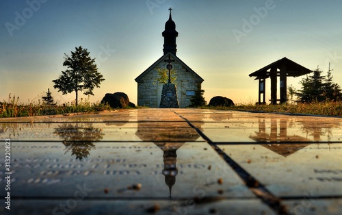 Fotografie, Obraz chapel on the Red Hill near Budisov nad Budisovkou, Czech republic