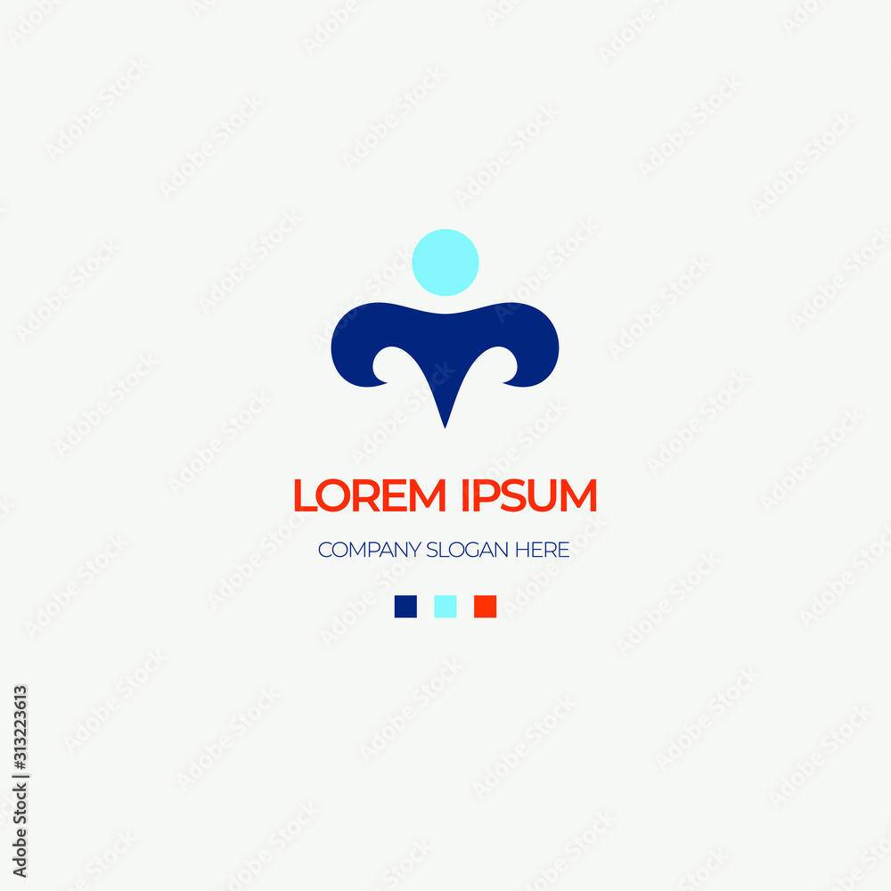 Template design for an icon or logo. Symbol of protection Template design for an icon or logo. Symbol of protection