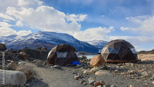 Base camp on Perito Moreno Glacier, Base camp on Perito Moreno Glacier, Los Glaciares National Park, El Calafate, Patagonia, Argentina