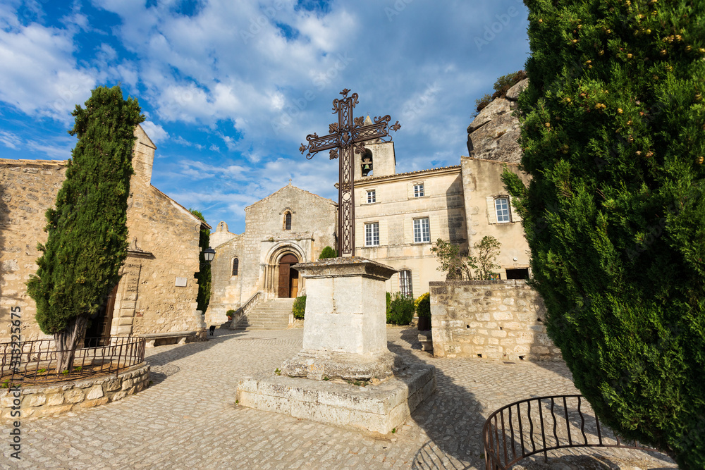 Church in Les Baux-de-Provence, Provence, France
