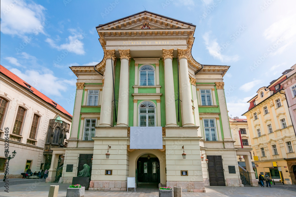 Estates Theatre (Stavovske divadlo) in Prague old town, Czech Republic