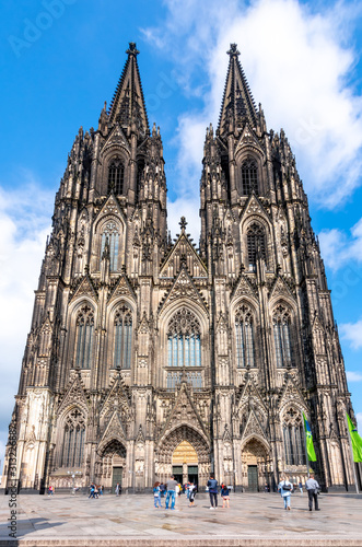 Cologne Cathedral facade and towers, Germany photo