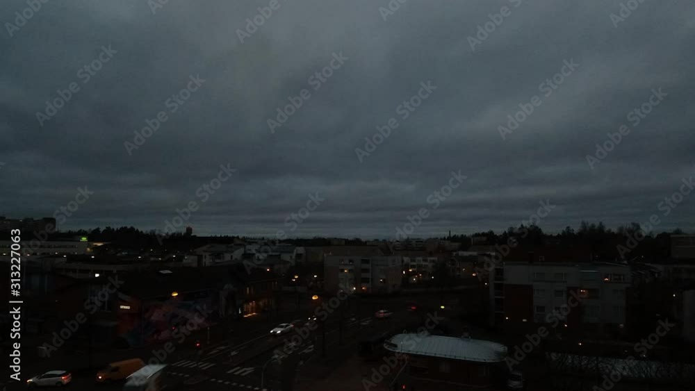 Time lapse city street and urban traffic at night and day. Time lapse city street and urban traffic at night and day.