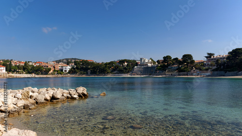 Cassis beach in the french riviera