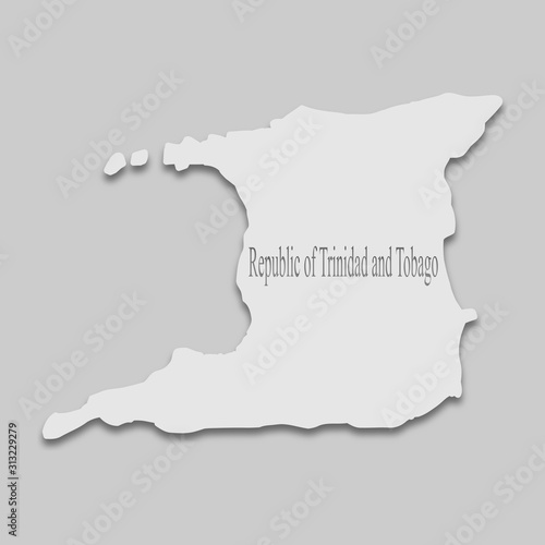 Map of the Republic of Trinidad and Tobago