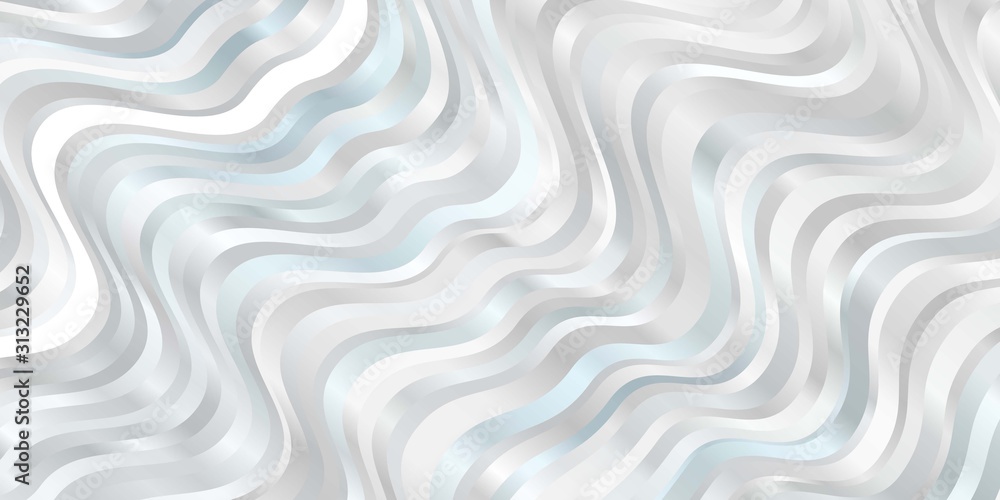 Fototapeta premium Light BLUE vector pattern with wry lines. Illustration in halftone style with gradient curves. Pattern for business booklets, leaflets