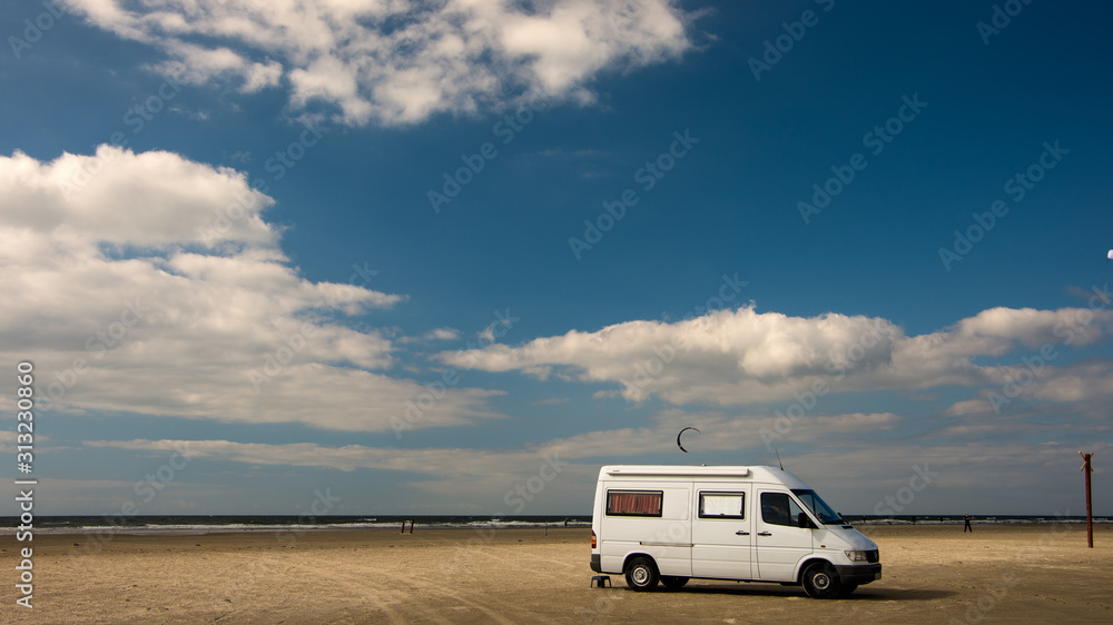 Am Strand  auf der Insel Romö, Dänemark