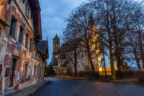 Church of the Assumption in Bavorov - little town near Vodnany. Czech Republic. photo