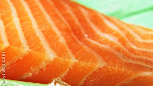 Fresh salmon. A closed up details of salmon fish pattern and texture. salmon background 