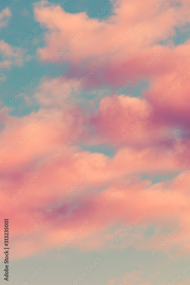 sky with pink clouds background image