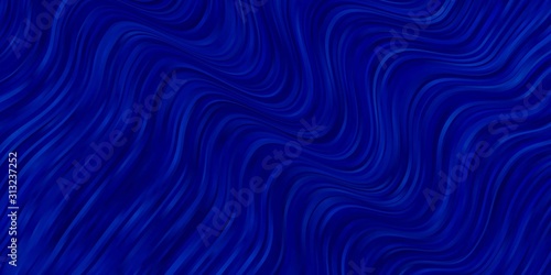 Light BLUE vector pattern with lines. Colorful illustration, which consists of curves. Pattern for commercials, ads.