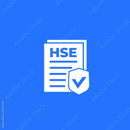 HSE icon, health, safety and environment