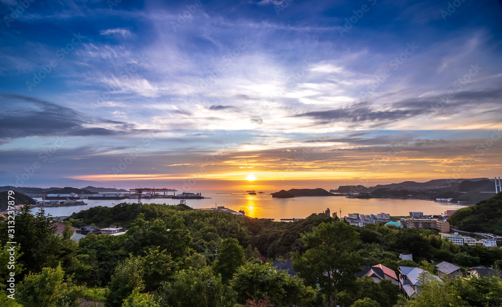 Fototapeta premium 長崎の夕陽