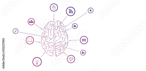  intelligenza collettiva, tecnologia, cervello, emisferi, mente, pensiero,