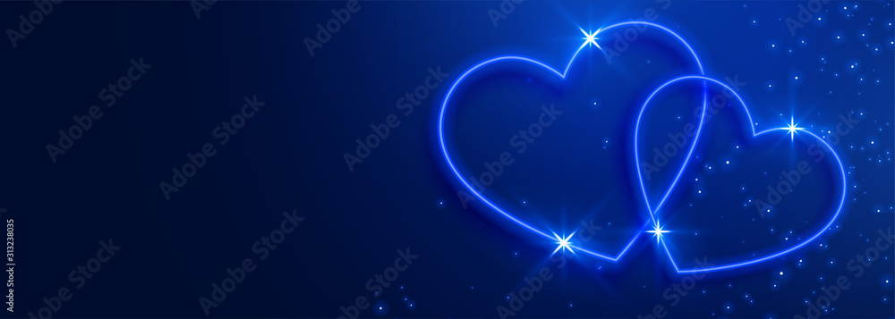 custom made wallpaper toronto digitalbeautiful blue hearts banner with text space